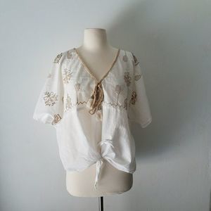 UNQUE SPECTRUM embroidery Top